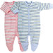 Twenty-Four Seven Footie in Blue Stripes