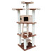 75" Hollywood Cat Tree in Brown and Beige