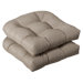 Outdoor Wicker Seat Cushion (Set of 2)