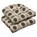 Outdoor Sunbrella Fabric Wicker Seat Cushion (Set of 2)