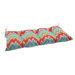 Flamestitch Tufted Loveseat Cushion