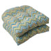 Cosmo Chevron Wicker Seat Cushion (Set of 2)
