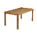 Linear Rectangular Teak Dining Table