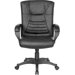 Mid-Back Leather Office Chair with Multi-Layer Padded Design