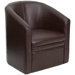 Club Lounge Chair with Barrel Shape