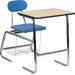 Hercules Series Natural Laminate 31.25" Student Combo Desk