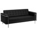 Hercules Lesley Series Leather Love Seat with Encasing Frame