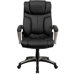 High-Back Leather Folding Executive Office Chair with Arms