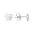 Sterling Silver and Enamel Bow Earring