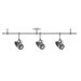 Low Voltage Track and Monopoint Three Light Lotus LED Luminaire Kit in Brushed Aluminum