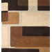 Blue Hidden Blocks Geometric Rug