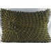 Felt Loop Crescent Pillow in Dark Olive