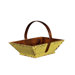 Asian Antique Apple Holder Tray in Distressed Yellow
