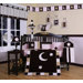 Boutique Moon and Star 13 Piece Crib Bedding Set in Pink / Brown