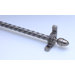 36" Dynasty Roped Tubular Stair Rod Set with Decorative Brackets Acorn Finials