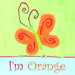 Orange Butterfly Wall Art