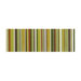 Aquarelle 4" x 12" Ceramic Wall Tile in Green Listel Stripes