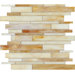 Catwalk 12" x 12" Random Glass Mosaic in Toffee Tennies