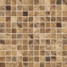 Jade 1" x 1" Decorative Square Mosaic in Chestnut