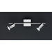 Ruanda Two Light Halogen High Volt Wall Light in Matt Nickel