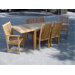 Bahama 7 Piece Rectangular Extension Table Set with Chicago Armchair and Chair