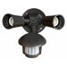 Motion Activated Twin Par Light in Bronze