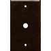 1 Gang 0.63" Hole Lexan Cable Wall Plates in Brown