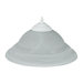 Two Light Spiral Glass Bowl Ceiling Fan Light Kit