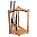 Corner Log 12 Fishing Rod Rack