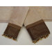 Basket Leather Wheat/Brown 3-Piece Decorative Towel Set