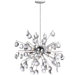 Crystal Wafers 6 Light Pendant