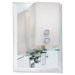 Bevelled Mirror One Light Wall Sconce in Polished Chrome
