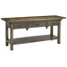 Industrial Restoration Console Table with Drawer