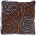 T-2229 18" Decorative Pillow in Chocolate