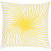 T-3584 18" Decorative Pillow in White / Yellow