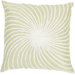 T-3587 18" Decorative Pillow in Sage Green / White