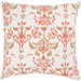 T-3597 18" Decorative Pillow in Off White / Paprika