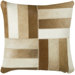 T-3977 18" Decorative Pillow in Brown / White