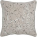 Beige and White Cotton Decorative Pillow