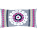 Gray and White Decorative Pillow