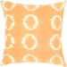 Orange and White Decorative Pillow