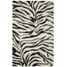 Volare Black/Ivory Zebra Print Rug