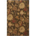 Floral Brown Rug