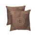 T-2806 18" Decorative Pillow in Brown