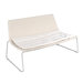 Dynamic Wicker and Aluminum Garden Bench