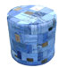 Patch Leather Ottoman