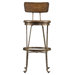 European Farmhouse Artisan's Apprentice Barstool in Distressed Blond