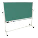 Mobile Magnetic Whiteboard 72" x 40" Silver Frame