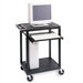 Workstation with One  Adjustable Pull-Out Shelf