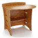 Sustainable Series 31" Computer Desk Peninsula in Carbonized Amber